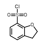结构式 CAS# 953408-82-7, 2,3-二氢-1-苯并呋喃-7-磺酰氯