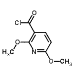 结构式 CAS# 95383-48-5, 2,6-二甲氧基烟酰氯化物