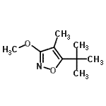 CAS#: 95406-70-5， 3-Methoxy-4-methyl-5-(2-methyl-2-propanyl)-1,2-oxazole