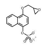 CAS#: 95648-12-7， Potassium 4-(2-oxiranylmethoxy)-1-naphthyl sulfate