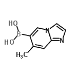 structure of CAS# 957062-57-6, (7-Methylimidazo[1,2-a]pyridin-6-yl)boronic acid;