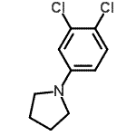structure of CAS# 957065-92-8, 1-(3,4-Dichlorophenyl)pyrrolidine;1-(3,4-dichlorophenyl)pyrrolidine