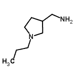 结构式 CAS# 959239-12-4, 1-(1-丙基-3-吡咯烷基)甲胺