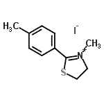 CAS#: 96160-01-9， 3-Methyl-2-(4-methylphenyl)-4,5-dihydro-1,3-thiazol-3-ium iodide