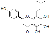 CAS#: 96253-70-2， (2S)-2,3-Dihydro-5,6,7-Trihydroxy-2alpha-(4-Hydroxyphenyl)-8-(3-Methyl-2-Butenyl)-4H-1-Benzopyran-4-One