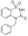 结构式 CAS# 964-08-9, 4-(苯基甲基)-2H-1,2,4-苯并噻二嗪-3(4H)-酮 1,1-二氧化物