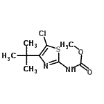 CAS#: 96512-30-0， Methyl [5-chloro-4-(2-methyl-2-propanyl)-1,3-thiazol-2-yl]carbamate