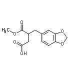 CAS#: 96548-65-1， 3-(1,3-Benzodioxol-5-ylmethyl)-4-methoxy-4-oxobutanoic acid