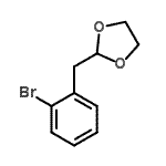 结构式 CAS# 96557-36-7, 2-(2-溴苄基)-1,3-二氧戊环