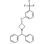 CAS#: 96568-52-4， 1-(Diphenylmethyl)-3-[3-(trifluoromethyl)phenoxy]azetidine