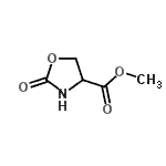 结构式 CAS# 96751-61-0, 甲基2-氧代-1,3-恶唑烷-4-羧酸酯