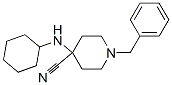 structure of CAS# 968-85-4, 4-(Cyclohexylamino)-1-(Phenylmethyl)-4-Piperidinecarbonitrile;4-(Cyclohexylamino)-1-(Phenylmethyl)-4-Piperidinecarbonitrile;1-(Benzyl)-4-(Cyclohexylamino)Isonipecotonitrile;St5443350