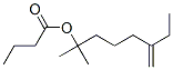 CAS 登录号：96846-67-2， 1,1-二甲基-5-亚甲基庚基丁酸酯