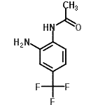 结构式 CAS# 97051-69-9, N-[2-氨基-4-(三氟甲基)苯基]乙酰胺