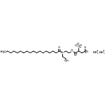 CAS#: 97158-33-3， diammonium 4-[2-(2-hydroxyethyl-octadecanoyl-amino)ethoxy]-4-oxo-3-sulfonato-butanoate