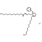 CAS#: 97337-79-6， N-[3-(1-benzyl-2-undecyl-4,5-dihydroimidazol-1-ium-1-yl)propyl]dodecanamide chloride