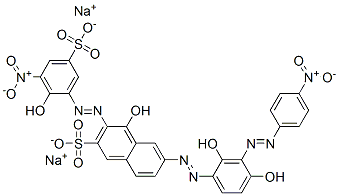 CAS#: 97337-89-8， Disodium 6-[[2,4-Dihydroxy-3-[(4-Nitrophenyl)Azo]Phenyl]Azo]-4-Hydroxy-3-[(2-Hydroxy-3-Nitro-5-Sulphonatophenyl)Azo]Naphthalene-2-Sulphonate