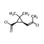 CAS#: 97372-54-8， (1R,3S)-3-[(1E)-2-Chloro-1-propen-1-yl]-2,2-dimethylcyclopropanecarbonyl chloride