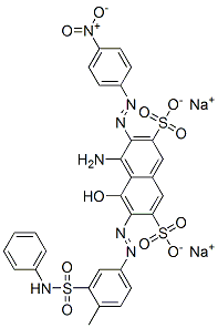 CAS#: 97404-03-0， Disodium 4-Amino-5-Hydroxy-6-[[4-Methyl-3-[(Phenylamino)Sulphonyl]Phenyl]Azo]-3-[(4-Nitrophenyl)Azo]Naphthalene-2,7-Disulphonate