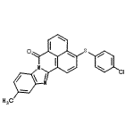 CAS#: 97416-80-3， 3-[(4-Chlorophenyl)sulfanyl]-11-methyl-7H-benzimidazo[2,1-a]benzo[de]isoquinolin-7-one