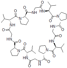 CAS#: 97458-79-2， Cyclo(Valyl-Prolylglycyl)4