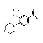 结构式 CAS# 97459-72-8, 4-(2-甲氧基-4-硝基苯基)吗啉