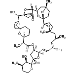 CAS#: 97564-91-5， 3,4-Dideoxy-1-C-[(1S,2R,5R,7R,8E,10E,12R,14S,16R,19R,20S,24R,27S,28S,29R,32R,33R,35S)-28-hydroxy-5,7,9,19,29,35-hexamethyl-18,31-dioxo-13,17,38,39,40,41,42,43-octaoxaoctacyclo[31.4.1.1<sup>1,35</sup>.1<sup>2,5</sup>.1<sup> 20,24</sup>.1<sup>24,27</sup>.1<sup>29,32</sup>.0<sup>12,16</sup>]tritetraconta-8,10-dien-14-yl]-3-methyl-beta-D-erythro-pentopyranose