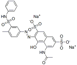 CAS#: 97645-25-5， Disodium 5-(Acetylamino)-4-Hydroxy-3-((4-Methyl-3-((Phenylamino)Sulphonyl)Phenyl)Azo)Naphthalene-2,7-Disulphonate