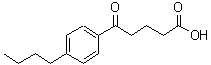 结构式 CAS# 97678-95-0, 5-(4-丁基苯基)-5-氧代戊酸