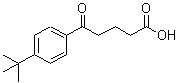 结构式 CAS# 97692-66-5, 5-[4-(2-甲基-2-丙基)苯基]-5-氧代戊酸
