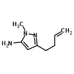 CAS#: 97820-70-7， 3-(3-Buten-1-yl)-1-methyl-1H-pyrazol-5-amine