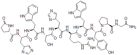 CAS#: 97850-15-2， 5-Histidyl-6-arginyl-7-tryptophyl-8-tyrosine-LHRH
