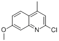 structure of CAS# 97892-67-6, 2-Chloro-7-Methoxy-4-Methyl-Quinoline;2-Chloro-7-Methoxy-4-Methyl-Quinoline;Bas 00571123;Enamine_005386