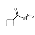 structure of CAS# 98069-56-8, Cyclobutanecarbohydrazide;cyclobutanecarbohydrazide;Cyclobutanecarboxylic acid hydrazide;MFCD03129354