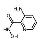 structure of CAS# 98140-94-4, 3-Amino-N-hydroxy-2-pyridinecarboxamide;3-amino-N-hydroxypicolinamide;3-amino-N-hydroxypyridine-2-carboxamide