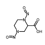 CAS#: 98236-74-9， 1,4-Dinitroso-2-piperazinecarboxylic acid