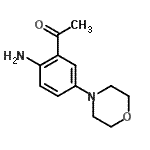 结构式 CAS# 98440-50-7, 1-[2-氨基-5-(4-吗啉基)苯基]乙酮