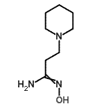 structure of CAS# 98487-57-1, (1Z)-N'-Hydroxy-3-(1-piperidinyl)propanimidamide;(1Z)-N'-hydroxy-3-piperidin-1-ylpropanimidamide;MFCD03030337;N-Hydroxy-1-piperidinepropanimidamide