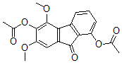 CAS#: 98665-32-8， 1,6-Bis(acetyloxy)-5,7-dimethoxy-9H-fluoren-9-one