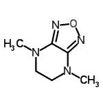 structure of CAS# 98778-07-5, 4,7-Dimethyl-4,5,6,7-tetrahydro[1,2,5]oxadiazolo[3,4-b]pyrazine;4,7-dimet<wbr>hyl-4,5,6<wbr>,7-tetrah<wbr>ydro-[1,2<wbr>,5]oxadia<wbr>zolo[3,4-<wbr>b]pyrazine