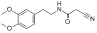 structure of CAS# 98841-65-7, N-(2-(3,4-Dimethoxyphenyl)Ethyl)-2-Nitriloethanamide;2-Cyano-N-[2-(3,4-Dimethoxyphenyl)Ethyl]Ethanamide;St5442008;Sr-01000636920-1