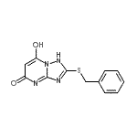 CAS#: 98968-26-4， 2-(Benzylsulfanyl)-7-hydroxy[1,2,4]triazolo[1,5-a]pyrimidin-5(1H)-one