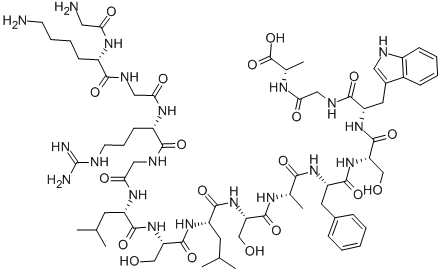 CAS#: 99026-78-5， Gly-Lys-Gly-Arg-Gly-Leu-Ser-Leu-Ser-Ala-Phe-Ser-Trp-Gly-Ala