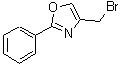 structure of CAS# 99073-82-2, 4-(Bromomethyl)-2-phenyl-1,3-oxazole;4-Bromomethyl-2-phenyl-oxazole