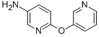 structure of CAS# 99185-50-9, 6-(3-Pyridyloxy)Pyridin-3-Amine;Btb 07204;Zinc00092655;4-22-00-05578 (Beilstein Handbook Reference)