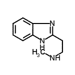 structure of CAS# 99206-38-9, 2-(1H-Benzimidazol-2-yl)-N-methylethanamine;2-(1H-benzimidazol-2-yl)-N-methylethanamine;2-(1H-benzo[d]imidazol-2-yl)-N-methylethanamine