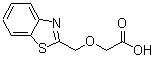structure of CAS# 99513-52-7, 2-(2-Benzothiazolylmethoxy)-Acetic Acid;2-(1,3-Benzothiazol-2-Ylmethoxy)Ethanoate;Zinc02455577