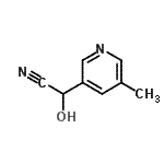 CAS 登录号：99584-06-2， 羟基(5-甲基-3-吡啶基)乙腈