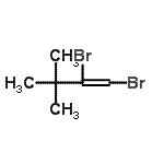 structure of CAS# 99584-95-9, 1,2-Dibromo-3,3-dimethyl-1-butene;1,2-Dibromo-3,3-dimethyl-1-butene