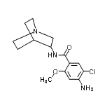 CAS#: 99617-34-2， 4-Amino-N-(1-azabicyclo[2.2.2]oct-3-yl)-5-chloro-2-methoxybenzamide